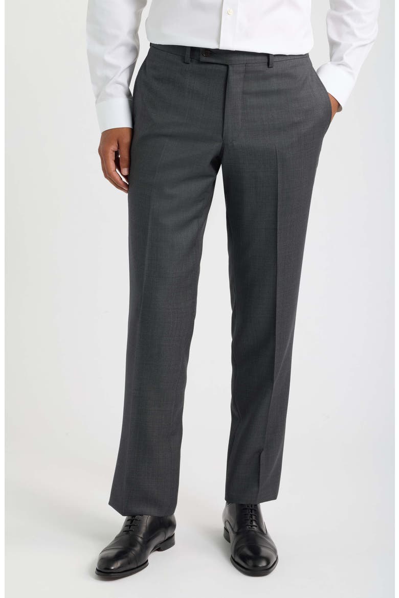 Esprit Birdseye Wool Suit, Alternate, color, GREY