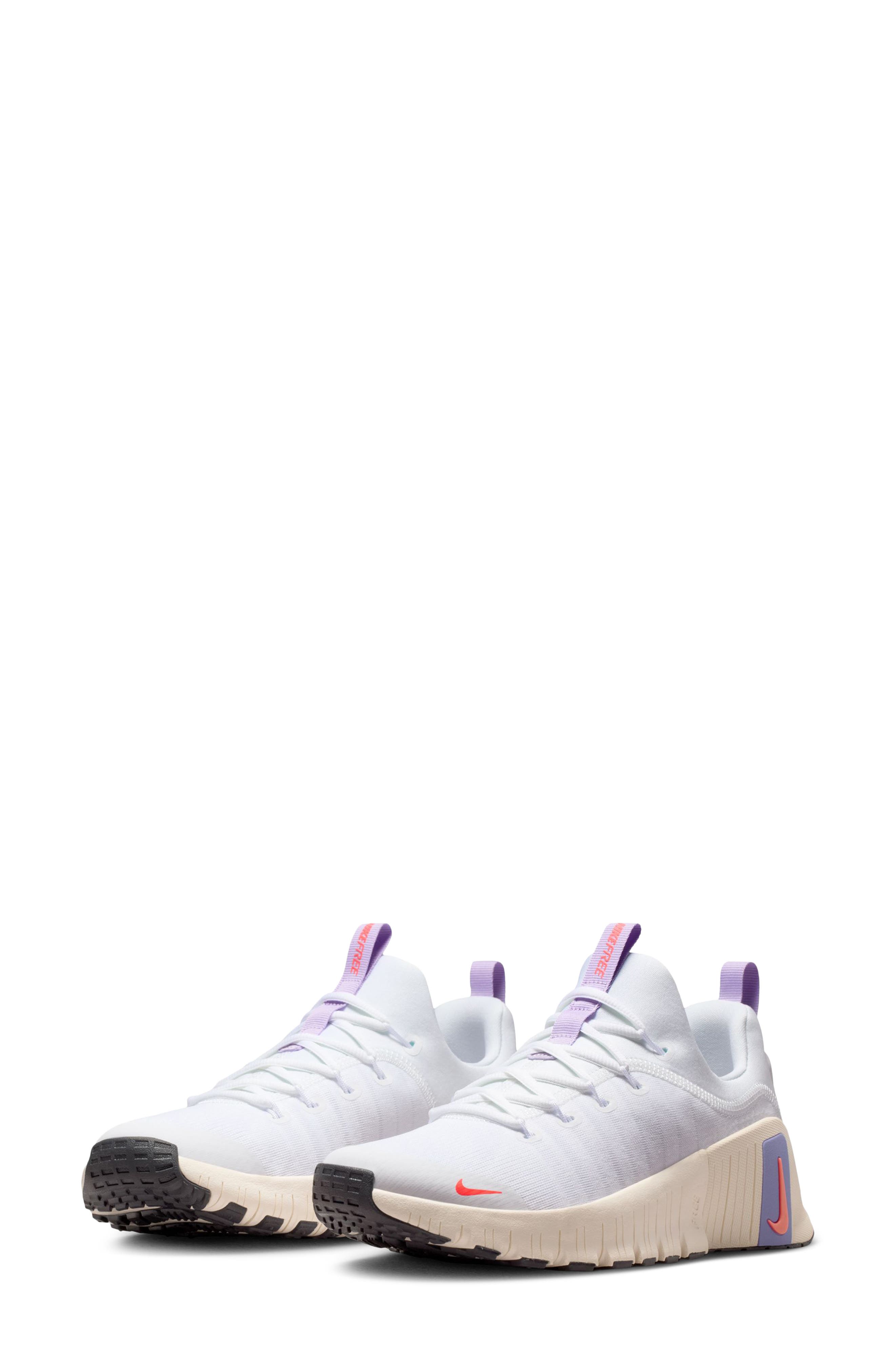 Nike Free Metcon 6 Training Shoe, Main, color, White/ Hot Lava/ Violet