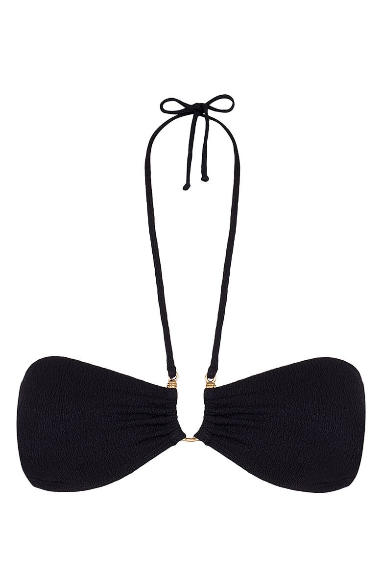 ViX Paula Hermanny Callie Bandeau Bikini Top, Alternate, color, Black