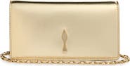 Christian Louboutin Bettina Metallic Leather Clutch