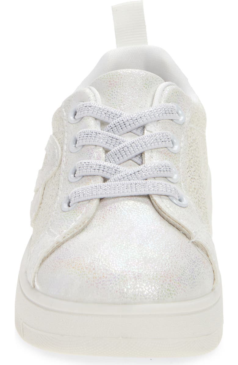 bebe Kids' Platform Sneaker, Alternate, color, White