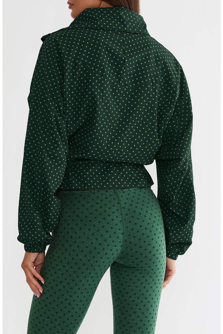 Casen Performance Track Jacket, Alternate, color, PINE POLKA DOT