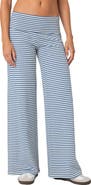 EDIKTED Lilah Stripe Foldover Pants