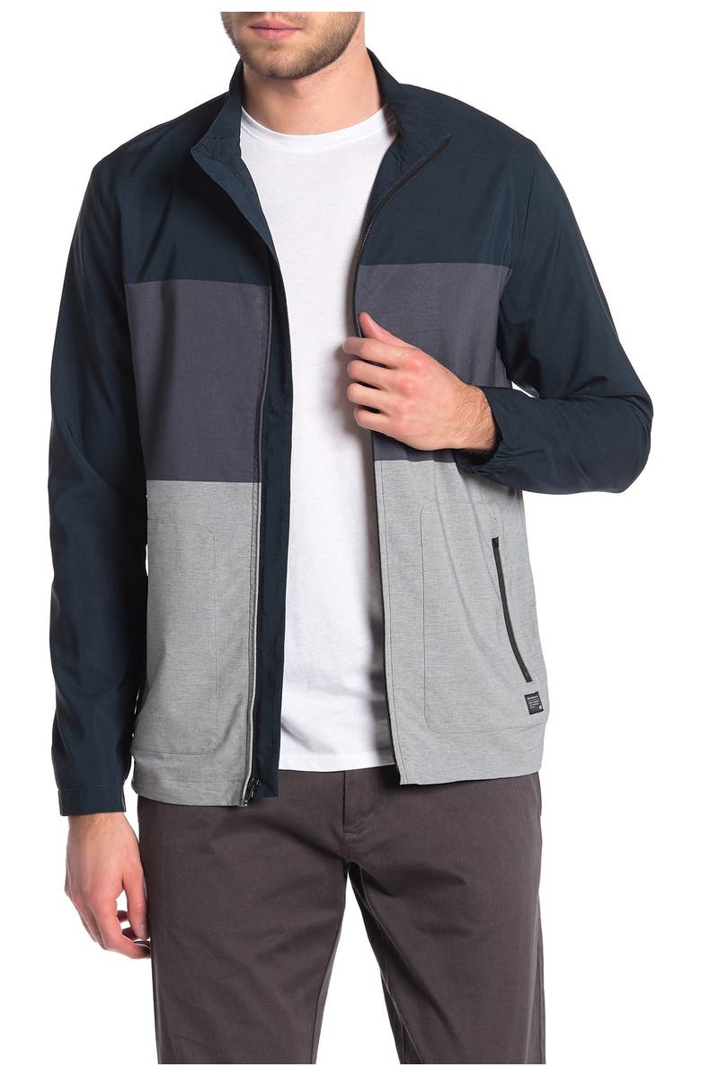 TravisMathew Johnson Colorblock Full Zip Jacket, Main, color,