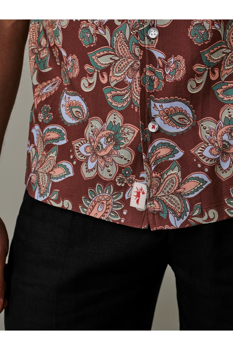 Belmont Printed Shirt, Alternate, color, Dark Paisley