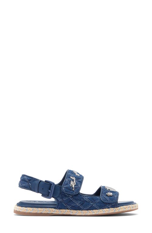 Karl Lagerfeld Paris Charley Slingback Espadrille Sandal In Blue