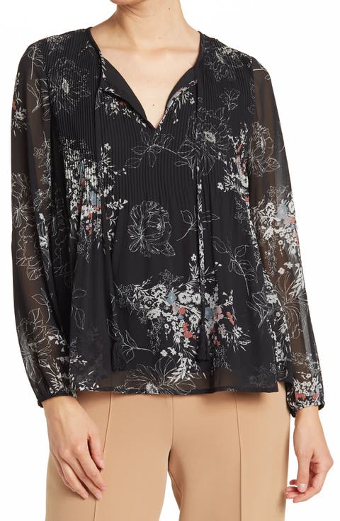 Daniel Rainn Release Pleat Tie Front Top