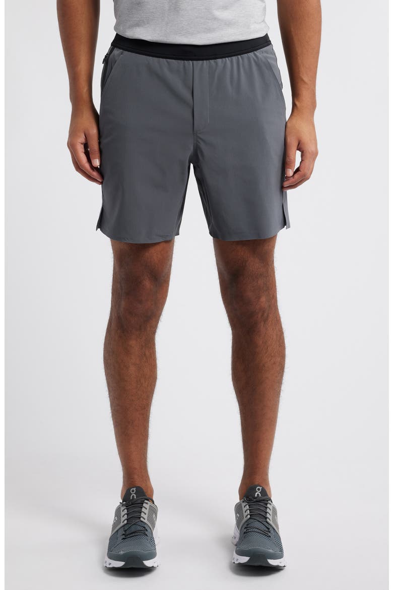 Interval Lined 7-Inch Training Shorts, Main, color, IRON