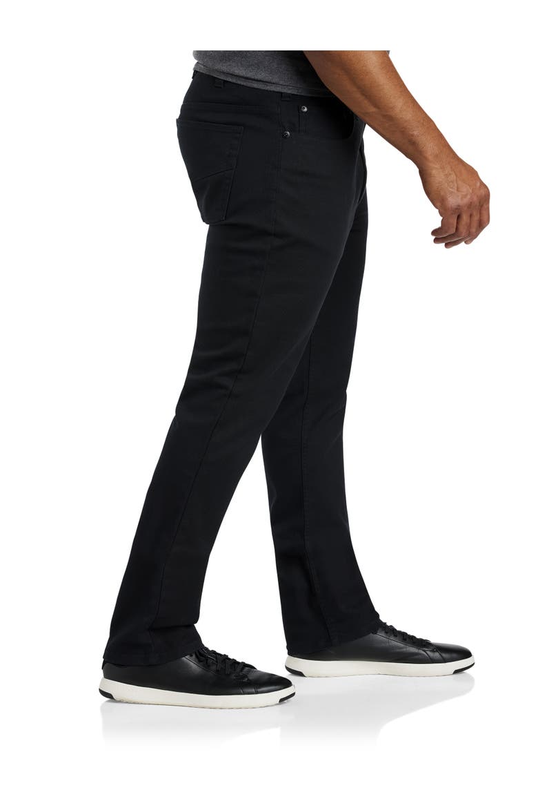 Black Eco Tapered-Fit Stretch Jeans, Alternate, color, BLACK