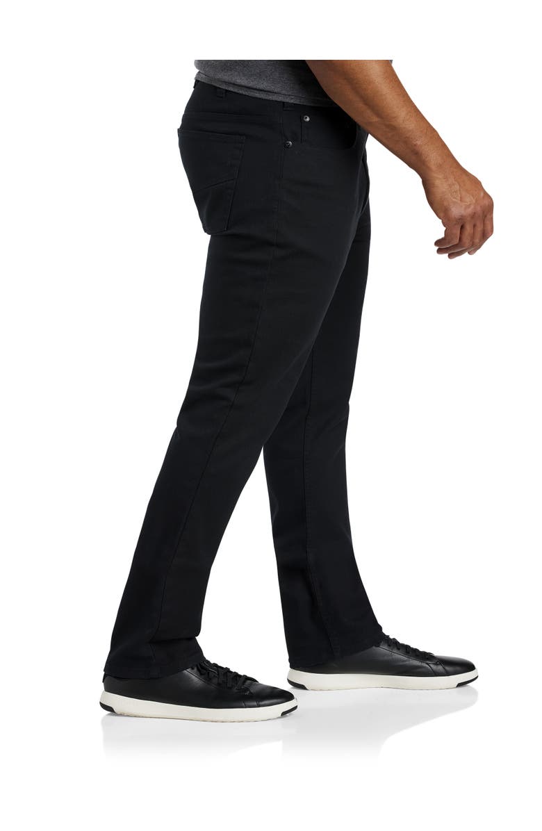 True Nation by DXL Big & Tall Black Eco Tapered-Fit Stretch Jeans, Alternate, color, Black