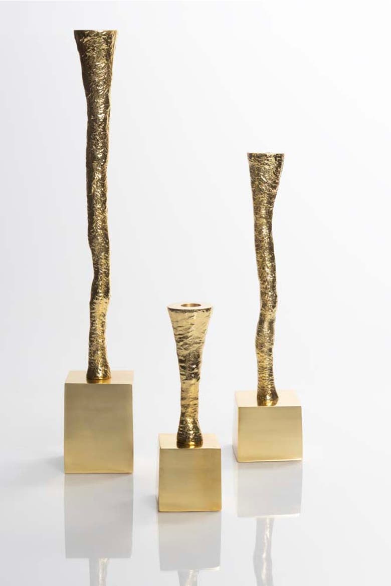 Nest Candle Holder, Alternate, color, Gold