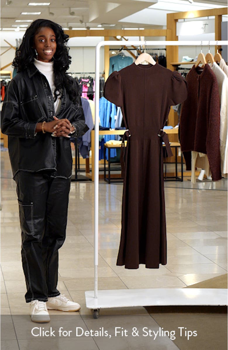 Compact Rib Midi Dress, sales video thumbnail