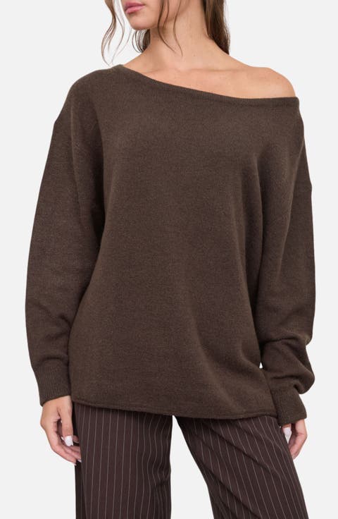 Oversized Boat Neck Sweater