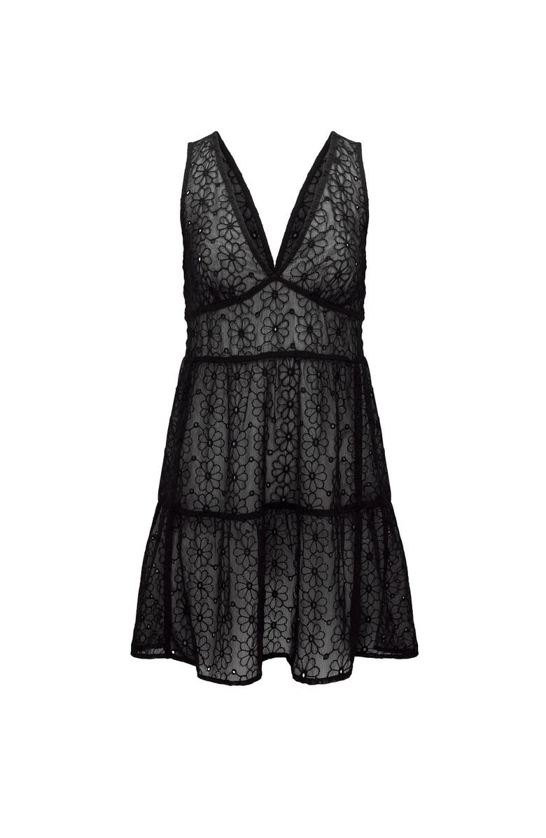 Adore Me Shoshana Swimwear Cover Up Dress Top, Alternate, color, Black