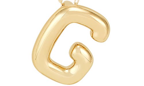 Frankie & Zoe Initial 'm' Pendant Necklace In Gold