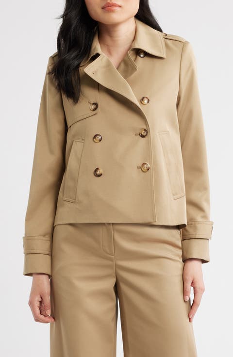 Cropped Trench Coat
