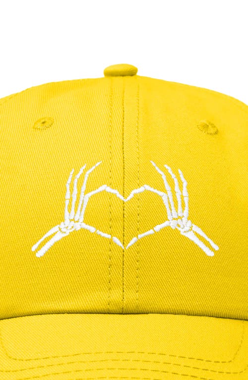 DALIX DALIX SKELETON HEART EMBROIDERED DAD HAT