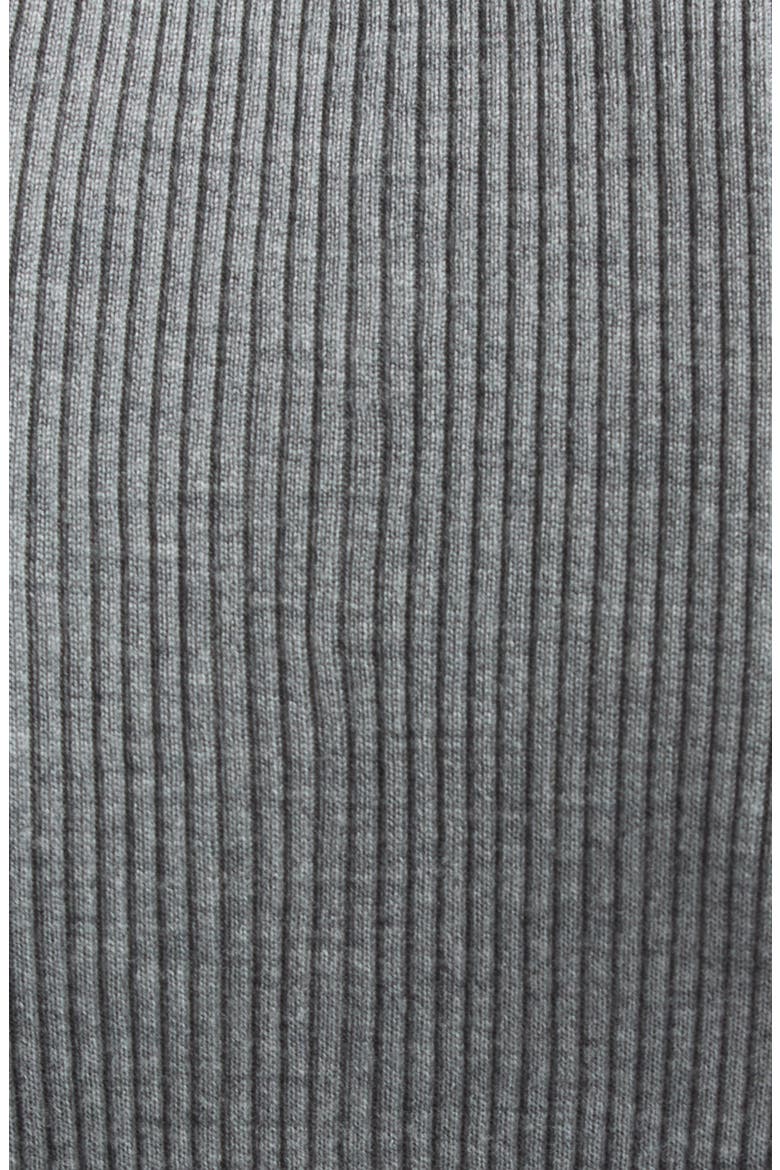 Insider Merino Wool & Silk Knit Top, Alternate, color, GRIS