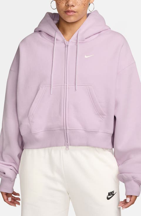 Studio Fleece Oversize Cropped Hoodie