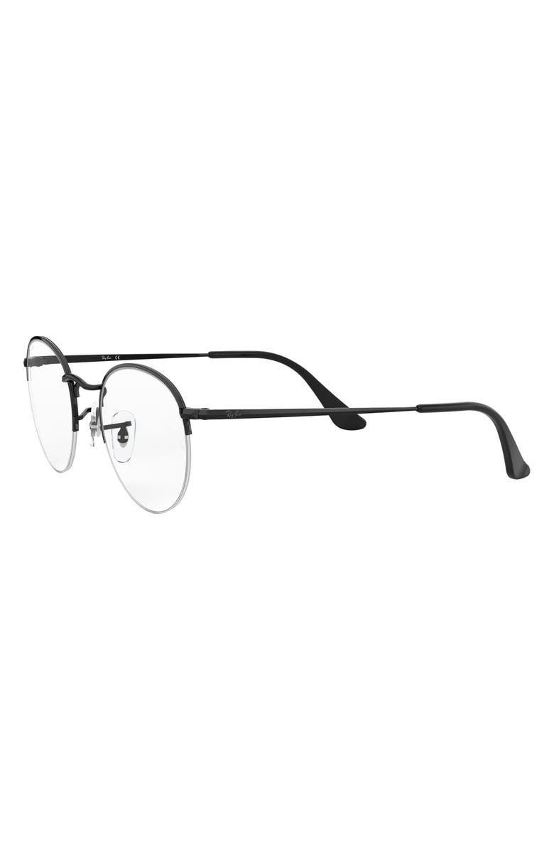 Ray-Ban 51mm Round Optical Glasses, Alternate, color, 