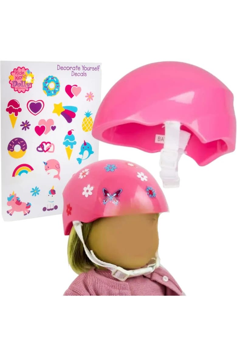 Bike Helmet Compatible with 18" Dolls, Alternate, color, Pink