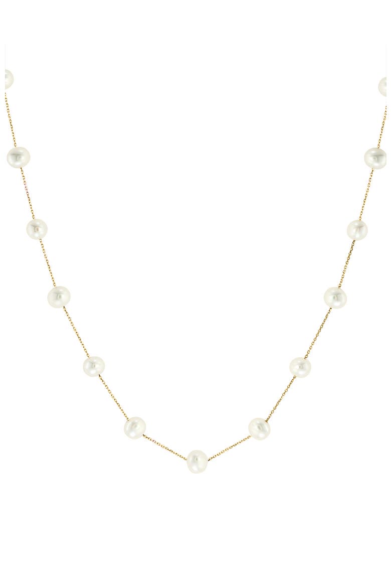 14K Yellow Gold Freshwater Pearl Y-Drop Necklace, Alternate, color, 14K Gold
