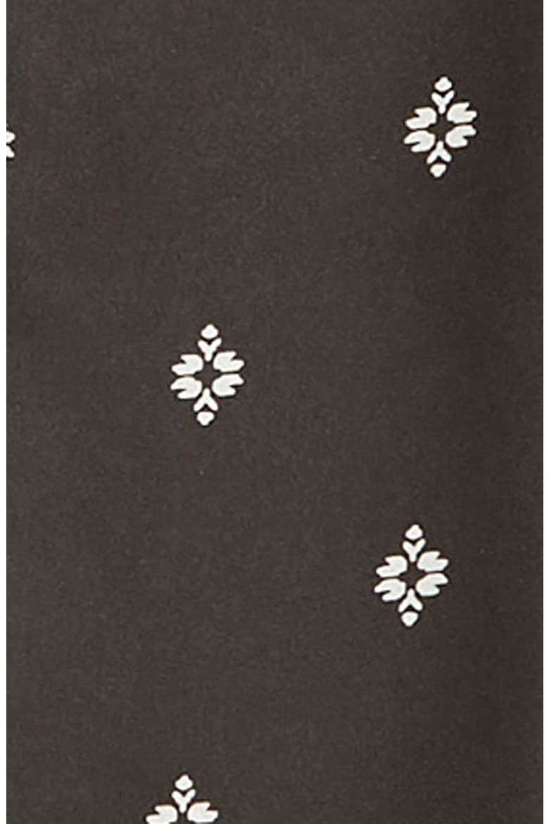 Print Silk Skinny Scarf (Nordstrom Exclusive), Alternate, color, BLACK GEO DOT