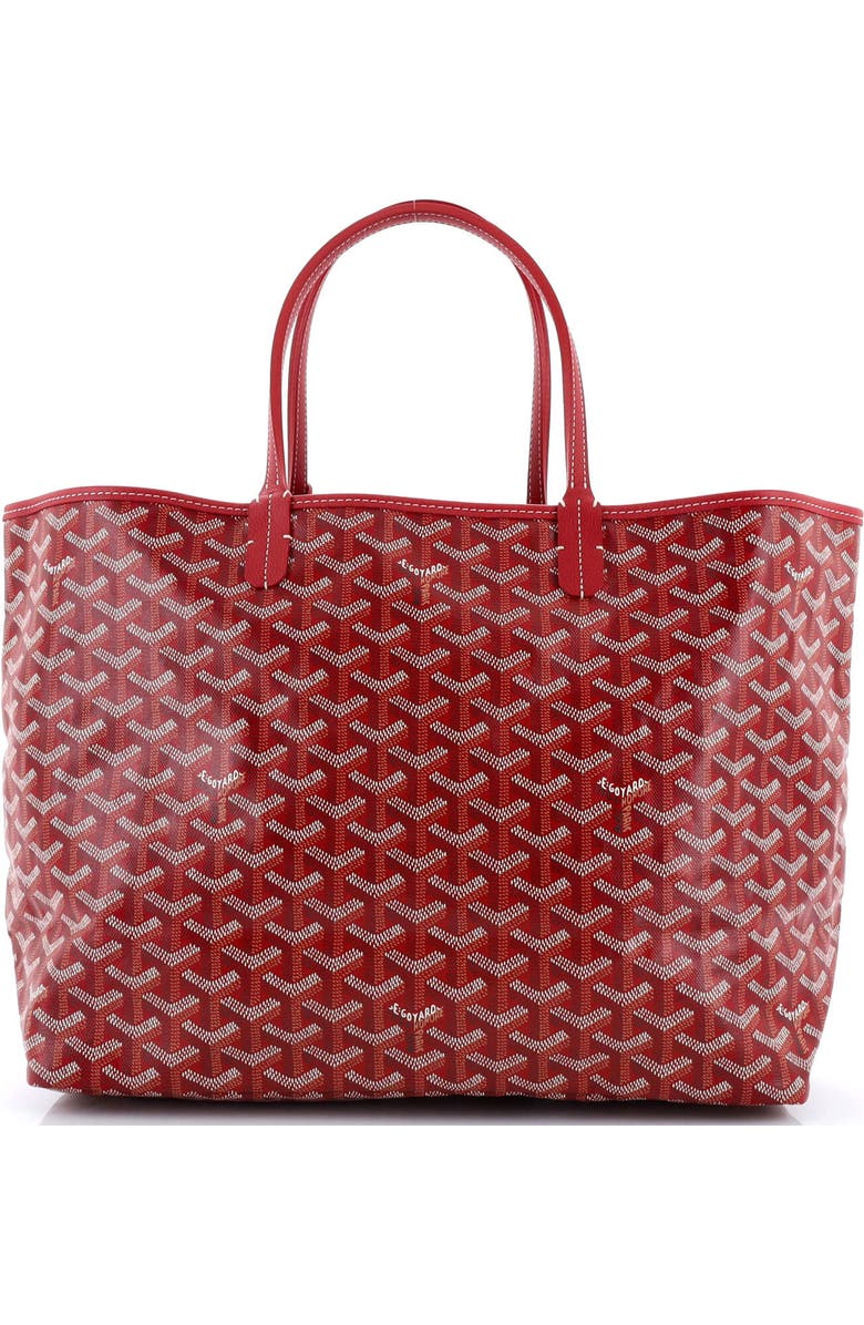 Pre-Owned Goyard Saint Louis Tote Coated Canvas PM, Main, color, Red