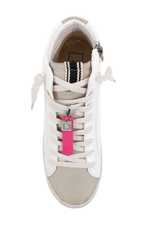 Shushop Reese High Top Sneaker In Brown