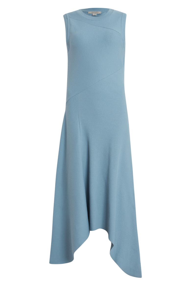 Gia Sleeveless Rib Maxi Dress, Alternate, color, BLUE CLOUD