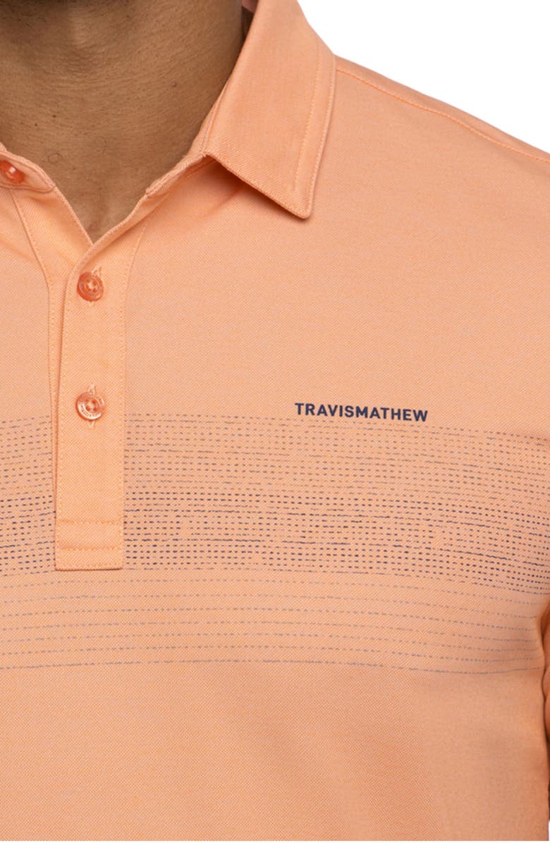 TravisMathew Mesa Central Piqué Polo, Alternate, color, Heather Melon