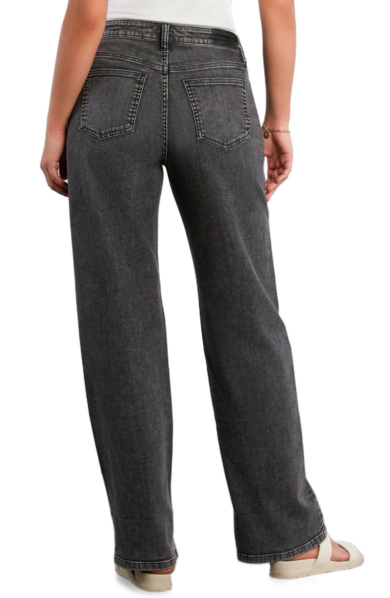 HINT OF BLU High Waist Cuff Wide Leg Jeans, Alternate, color, Field Grey