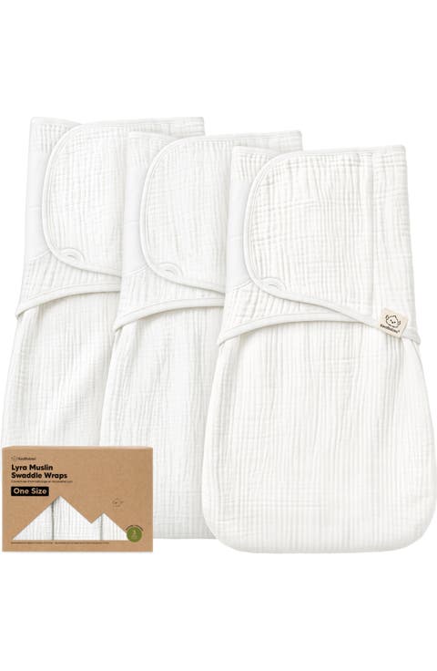 3-Pack Lyra Muslin Swaddle Wraps