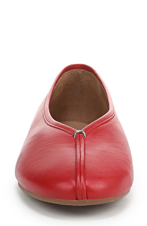 Vince Ori Ballet Flat In Red