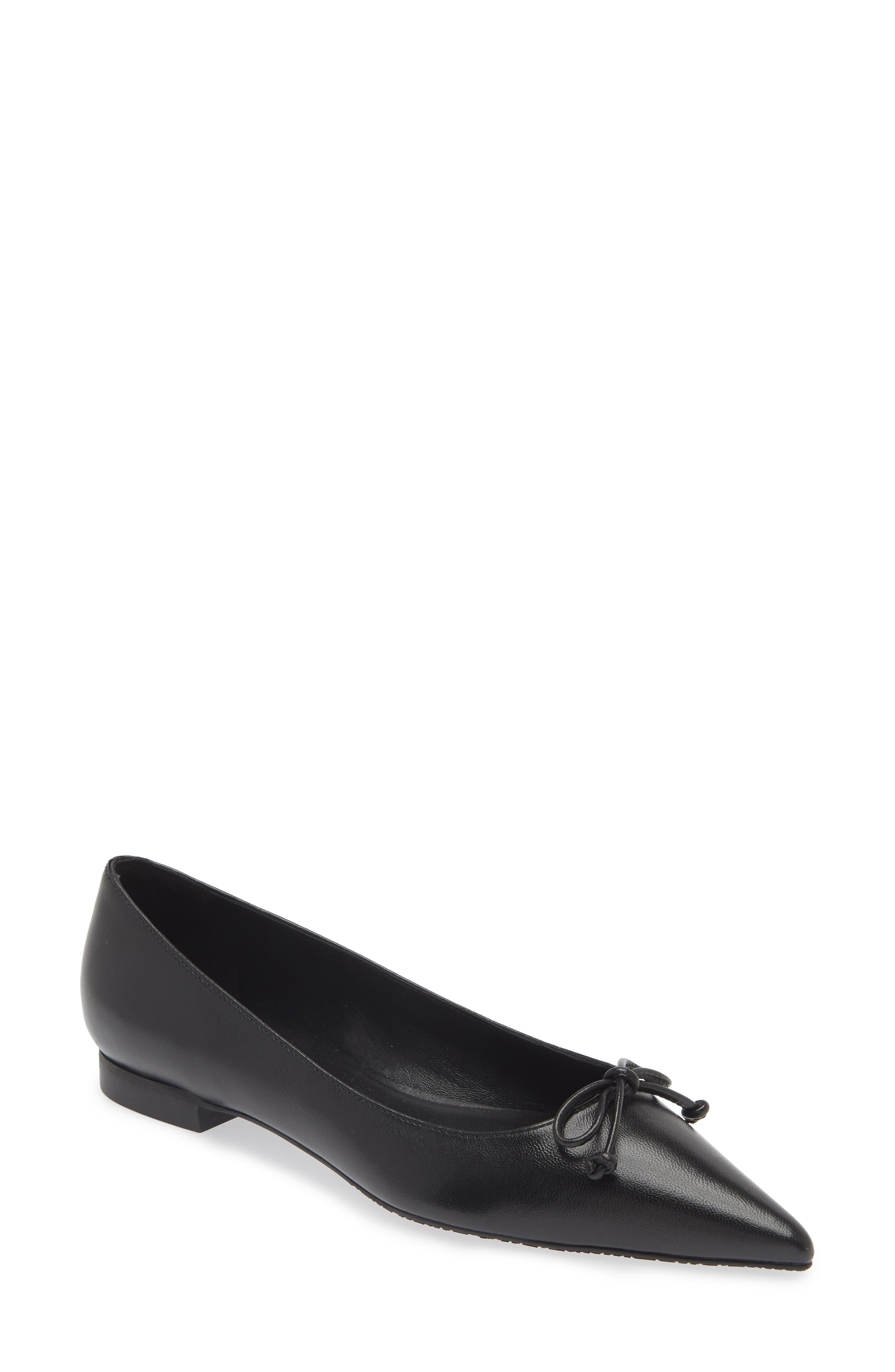 Stuart Weitzman Landon Pointed Toe Ballet Flat, Main, color, 