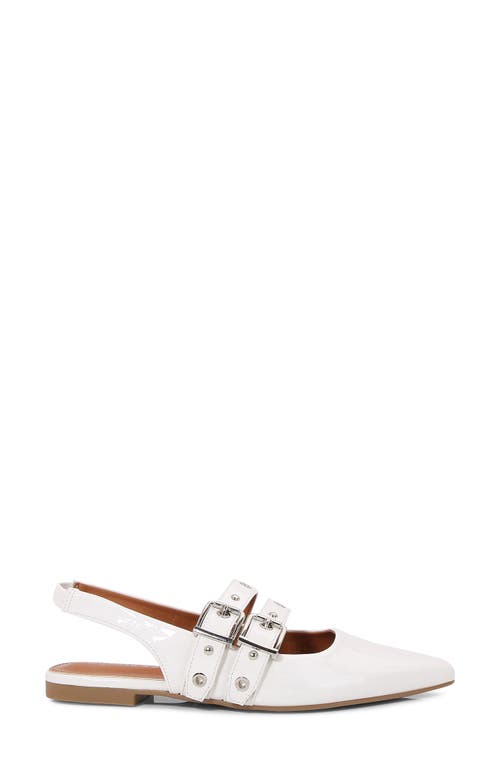 BERNESS BERNESS FABIOLA DOUBLE BUCKLE POINTED TOE SLINGBACK FLAT