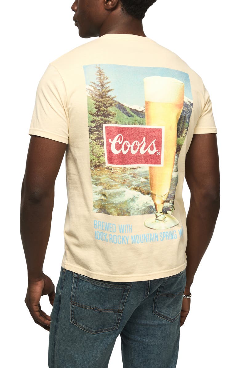 Lucky Brand Coors Cotton Graphic T-Shirt, Alternate, color, Bone White