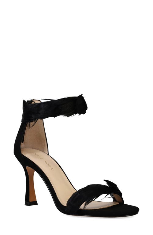 Pelle Moda Breece Ankle Strap Sandal in Black 