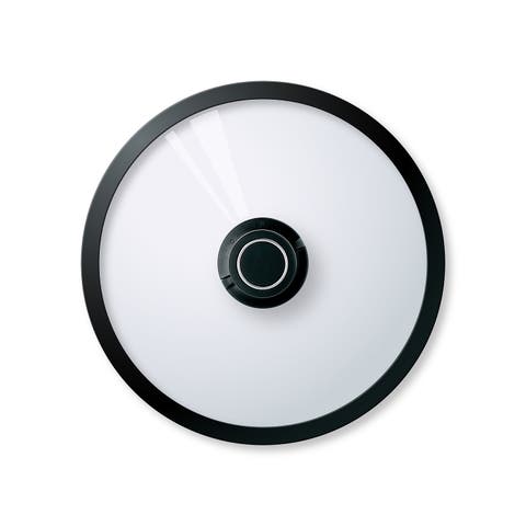 Black Cube Cookware Lid with Silicone Edges, 9.5-Inch
