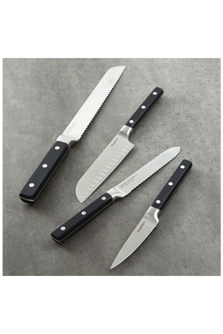 DiNA Gene 4-Piece Knife Set, Alternate, color, BLACK