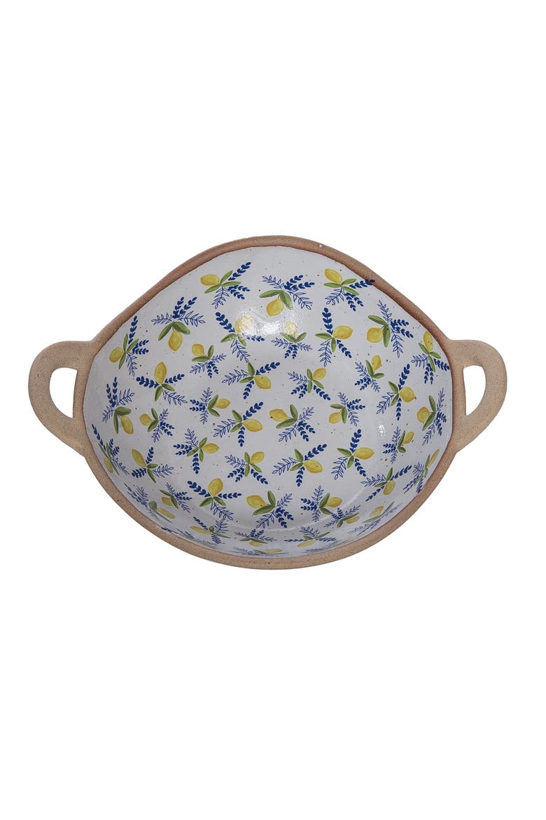 Ceramic Citrus Bowl Multicolored for Spring Serving and Entertaining, Main, color, Beige