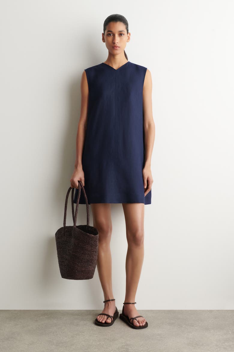 linen dress with open back Open back linen maxi dress Winona