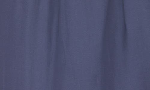 Rain And Rose Lacey Knit Yoke Mixed Media Tank In Navy