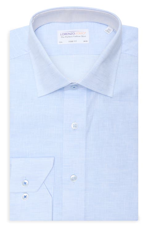 Trim Fit Cotton Dress Shirt (Regular & Big)