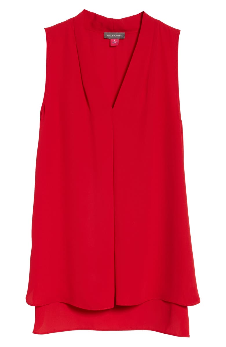 Vince Camuto Sleeveless V-Neck Blouse, Alternate, color,