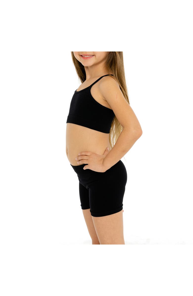 Malibu Sugar Solid boy shorts - Little Kid, Alternate, color, Black