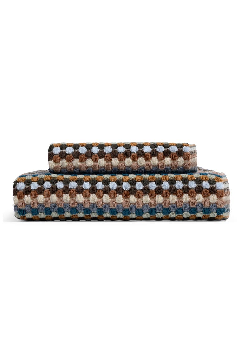 Mosaic Organic Cotton Towel (Nordstrom Exclusive), Alternate, color, BROWN/ BLUE MULTI