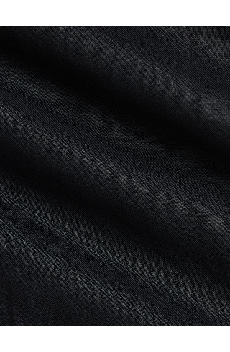Polo Ralph Lauren Solid White Linen Button-Down Shirt, Alternate, color, Black