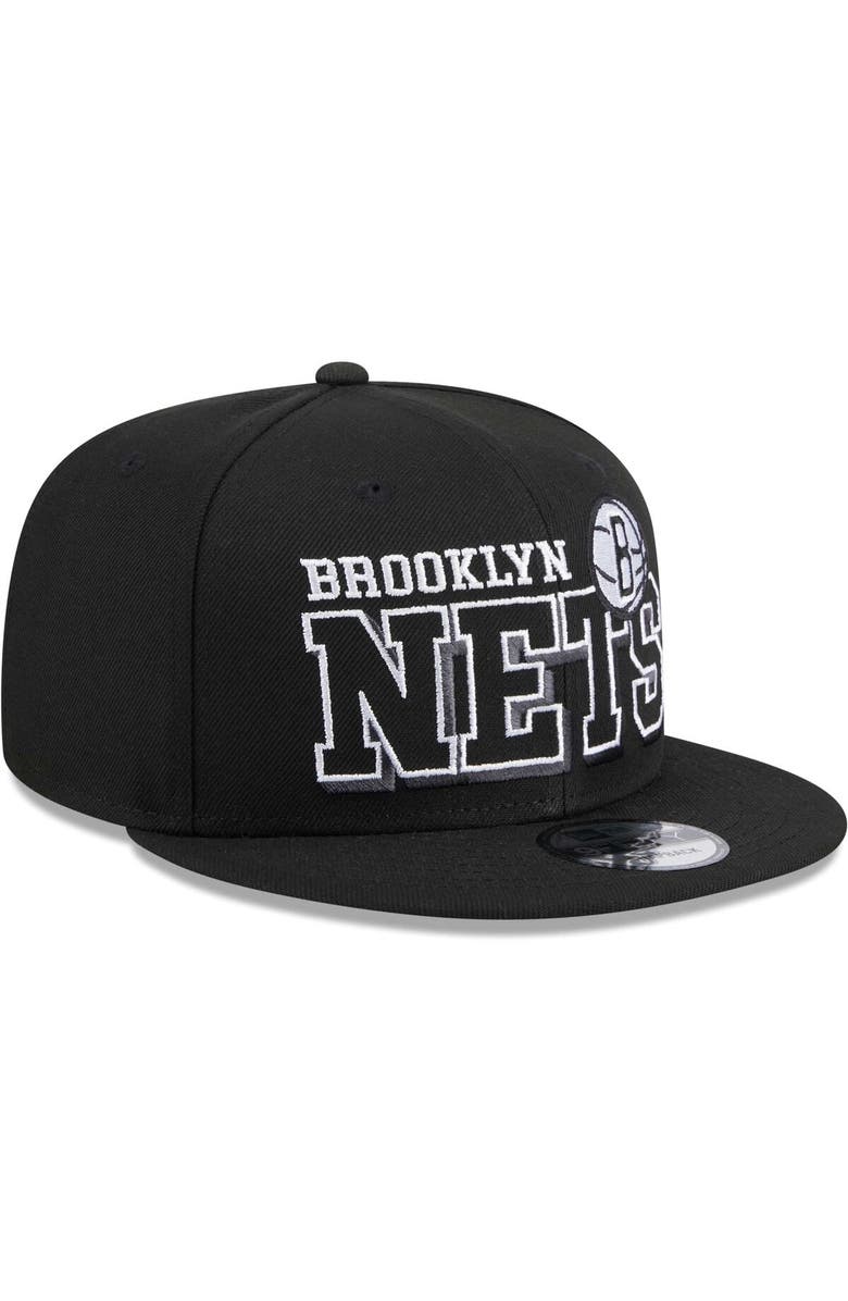 New Era Men's New Era Black Brooklyn Nets Gameday 59FIFTY Snapback Hat, Alternate, color, Black