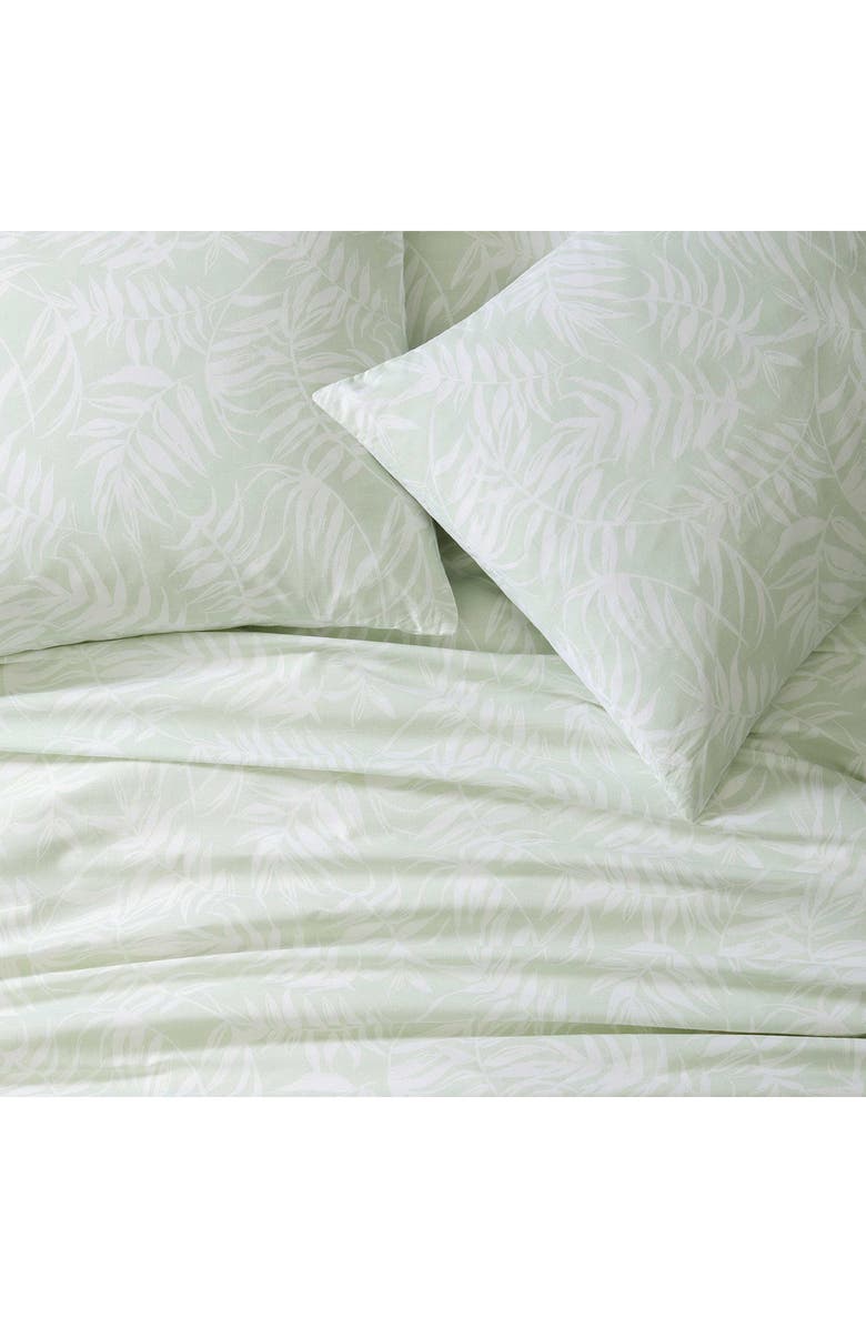 Tommy Bahama Art of Palms Cotton Duvet Cover Set, Alternate, color, Green